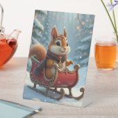 Merry chipmunk Weihnachten Sockelschild (In Situ)