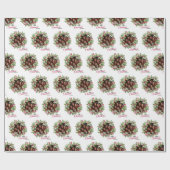 Merry Chistmas Editable Foto Family Geschenkpapier (Flach)