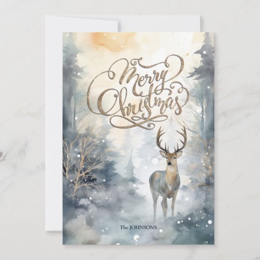 Merry Chistmas Feiertagskarte (Vorderseite)