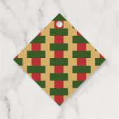 Merry Chreeshmas kariert Geschenkanhänger (Rückseite)