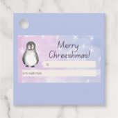Merry Chreeshmas Penguin Geschenkanhänger (Vorderseite)