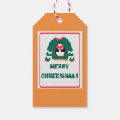 Merry Chreeshmas Penguin Sweater Geschenkanhänger (Rückseite)