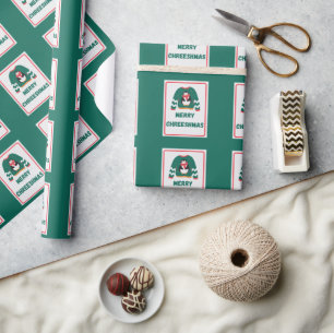 Merry Chreeshmas Penguin Sweater Geschenkpapier