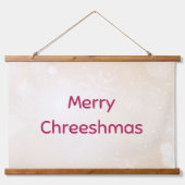 Merry Chreeshmas Tapestries Wandteppich Mit Holzrahmen (Vorne)