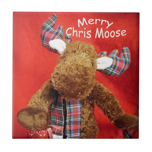 Merry Chris Moose Fliese (Vorderseite)