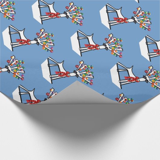 Merry Chris Moose Geschenkpapier (Ecke)