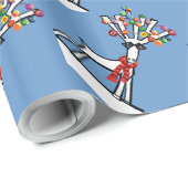 Merry Chris Moose Geschenkpapier (Rolleneckpunkt)