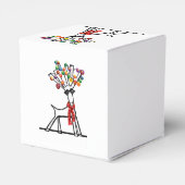 Merry Chris Moose oder Reindeer Geschenkschachtel (Rückseite)