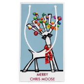 Merry Chris Moose oder Rentier Kleine Geschenktüte (Vorderseite)