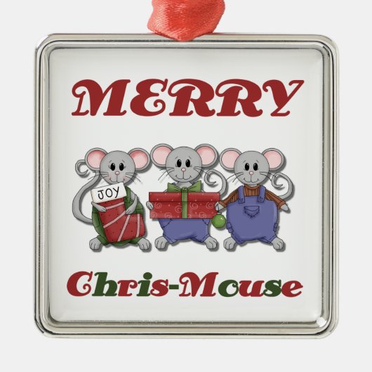Merry Chris-Mouse Keepake Ornament (Vorne)