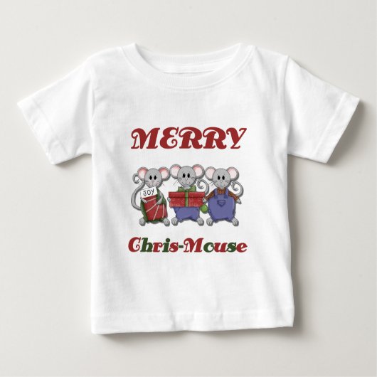 Merry Chris-Mouse Tshirts und Geschenke (Vorderseite)