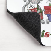 Merry Chris-Mouse Tshirts und Geschenke Mousepad (Ecke)