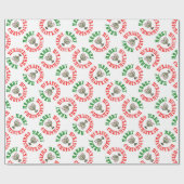 Merry Chrismanukah - WeihnachtsChanukah Menorah Geschenkpapier (Flach)