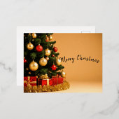 Merry Chrismas Folien Feiertagspostkarte (Vorderseite/Rückseite)