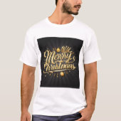 Merry Chrismas Gold T-Shirt (Vorderseite)