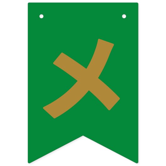 MERRY CHRISMAS in Katakana Wimpelkette (Zweite Fahne)