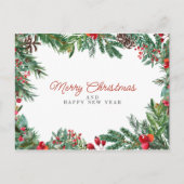 merry chrismas in u postkarte (Vorderseite)