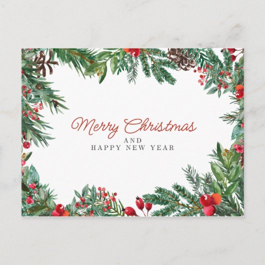 merry chrismas in u postkarte (Vorderseite)