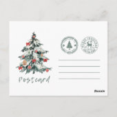 merry chrismas in u postkarte (Rückseite)