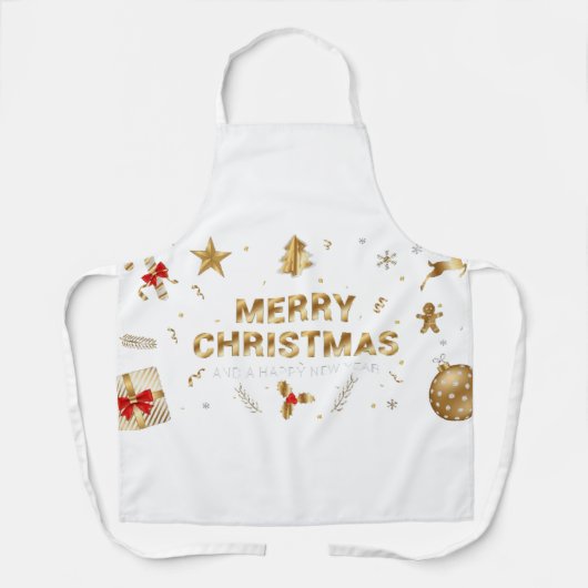 Merry Chrismas Schürze (Vorderseite)