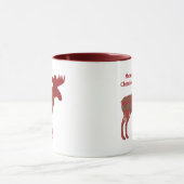 Merry ChrisMoose Funny Christmas Elche Animal Art Tasse (Zentrum)