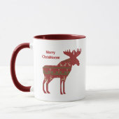 Merry ChrisMoose Funny Christmas Elche Animal Art Tasse (Links)