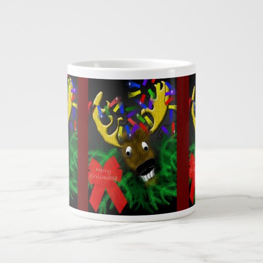 Merry Chrismoose Jumbo Tasse (Vorderseite)