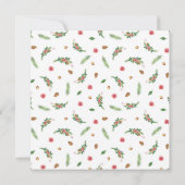 Merry ChrisMoose Watercolor Weihnachten Karte (Rückseite)