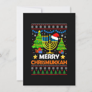 Merry Chrismukkah 2022 Happy Hanukkah Christmas Sa Einladung