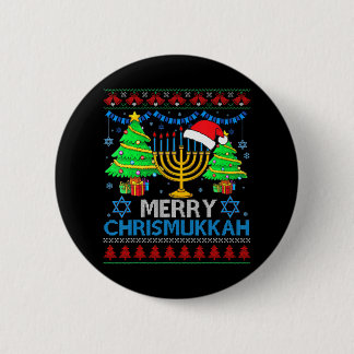 Merry Chrismukkah 2022 Happy Hanukkah Weihnachten Button