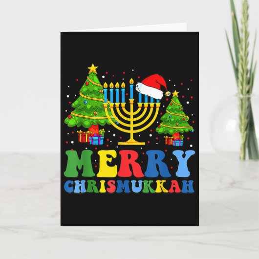 Merry Chrismukkah 2024 Happy Hanukkah Christmas Sa Karte (Vorderseite)