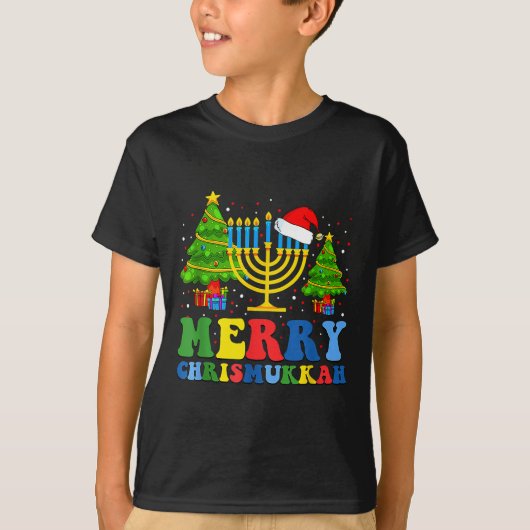 Merry Chrismukkah 2024 Happy Hanukkah Christmas Sa T-Shirt (Vorderseite)