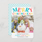 Merry Chrismukkah Foto Frieden, Liebe und Hoffnung (Vorne/Hinten)