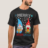 Merry Chrismukkah Funny Gnomes Christmas And Hanuk T-Shirt (Vorderseite)
