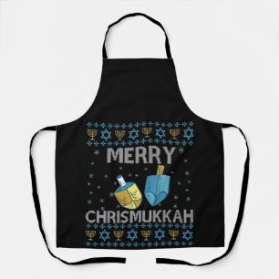 Merry Chrismukkah Funny Jewish Hanukkah Holiday Schürze