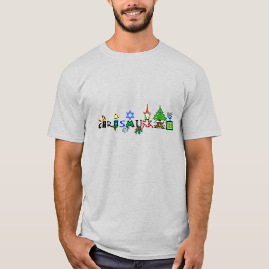 Merry Chrismukkah Graphic Fun T - Shirt (Vorderseite)