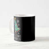 Merry Chrismukkah Happy Christmas Hanukkah  Kaffeetasse (Vorderseite Links)