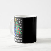 Merry Chrismukkah Happy Christmas Hanukkah Matchin Kaffeetasse (Vorderseite Links)
