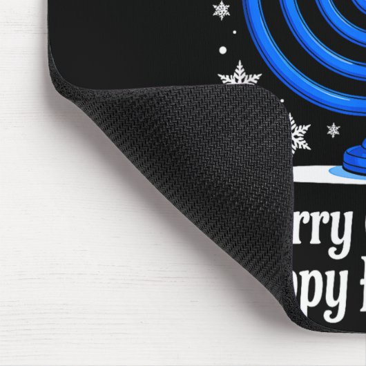 Merry Chrismukkah Happy Christmas Hanukkah Matchin Mousepad (Ecke)
