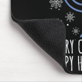 Merry Chrismukkah Happy Christmas Hanukkah  Mousepad (Ecke)