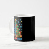 Merry Chrismukkah Happy Christmas Hanukkah Pajama Kaffeetasse (Vorderseite Links)