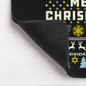 Merry Chrismukkah Happy Hanukkah Jew Ugly Christma Mousepad (Ecke)