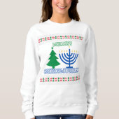 Merry Chrismukkah hässlicher Pullover (Vorderseite)