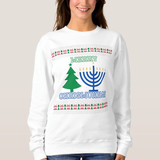 Merry Chrismukkah hässlicher Pullover (Vorderseite)