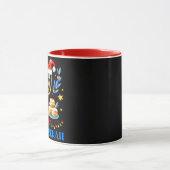 Merry Chrismukkah Holiday Hanukkah Pajama Familie Tasse (Zentrum)