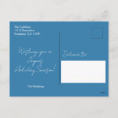 Merry Chrismukkah Intertrust Post Card Feiertagspostkarte (Rückseite)