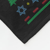 Merry Chrismukkah Jewish Hanukkah Ugly Christmas S Fleecedecke (Ecke)