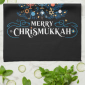 Merry Chrismukkah Jewish Holiday Hanukkah Geschirrtuch (Gefaltet)