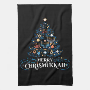 Merry Chrismukkah Jewish Holiday Hanukkah Geschirrtuch