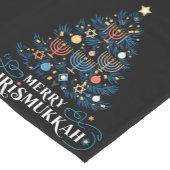 Merry Chrismukkah Jewish Holiday Hanukkah Kurzer Tischläufer (Ecke)